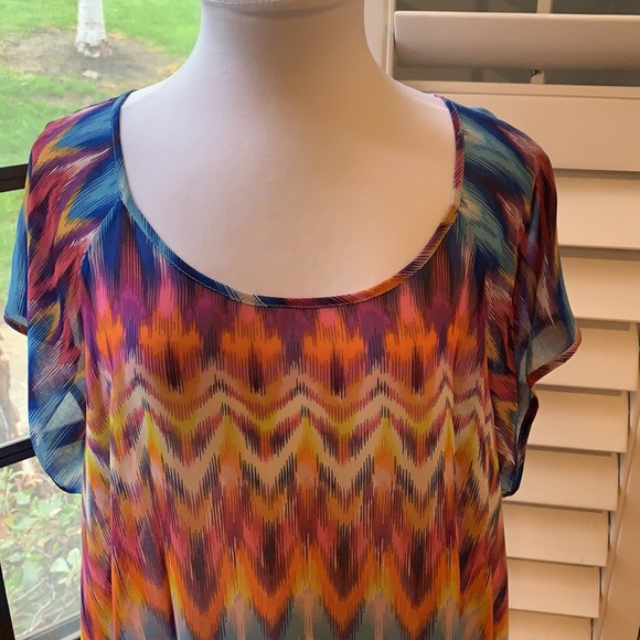 BCBGMaxAzria Cold Shoulder Blouse • Size M - Picture 2 of 7